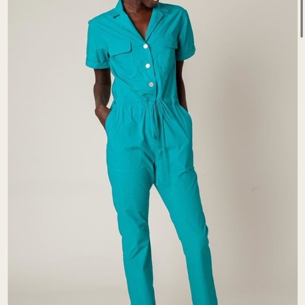 Rachel Antonoff Matthew Jumpsuit Size L Peacock Color *Offers Welcome!*